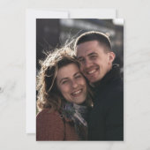 Save The Date Modern Deco | Black and Gold Photo Back Wedding (Dos)