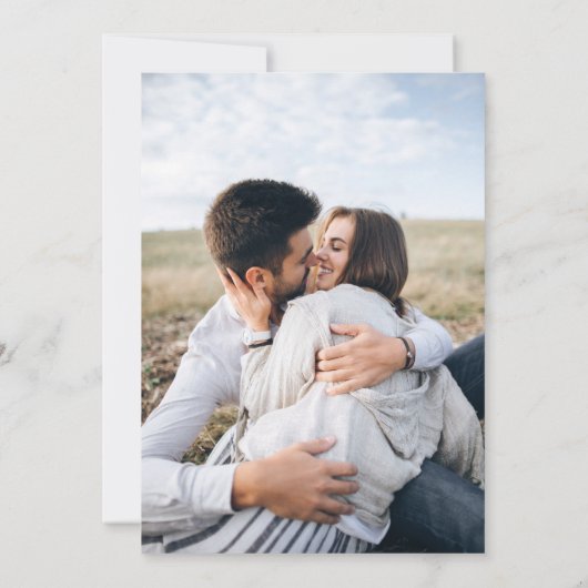 Save The Date Modern Full Photo Double-sided (Dos)