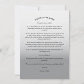 Save The Date Modern Grey Gradient Elegant Photo Script Wedding (Dos)