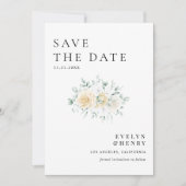 Save The Date Modern Minimalist QR Code Wedding Website (Devant)
