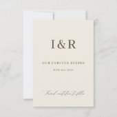 Save The Date Modern Minimalist Script Photo Wedding (Dos)