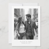 Save The Date Modern Minimalist Typography Calligraphy Wedding (Dos)