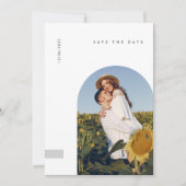 Save The Date Modern Minimalist Typography Photo Wedding (Devant)