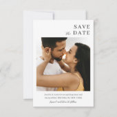Save The Date Modern Minimalist Wedding (Devant)