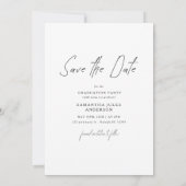 Save The Date Modern Photo High School Graduation  (Dos)
