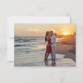 Save The Date Modern QR Code Website RSVP Card (Dos)