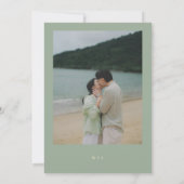 Save The Date Modern Sage Green Simple Wedding (Dos)