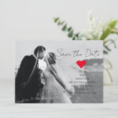 Save The Date Modern Script Photo QR Code Mariage Ajouter un nom (Debout devant)
