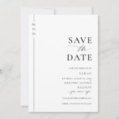Save The Date Modern Script Photo Wedding Enregistrer la date In (Devant)