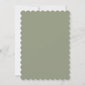Save The Date Modern Script Sage Green Wedding Photo (Dos)