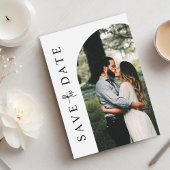 Save The Date Modern Simple Photo Wedding Enregistrer la date