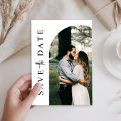 Save The Date Modern Simple Photo Wedding Enregistrer la date