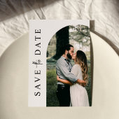 Save The Date Modern Simple Photo Wedding Enregistrer la date