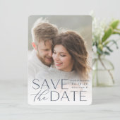 Save The Date Modern Statement | Vertical Photo (Debout devant)