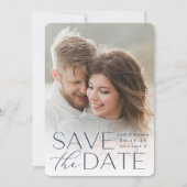 Save The Date Modern Statement | Vertical Photo (Devant)