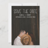 Save The Date Modern STYLISH photo enregistrer la date personnal (Devant)