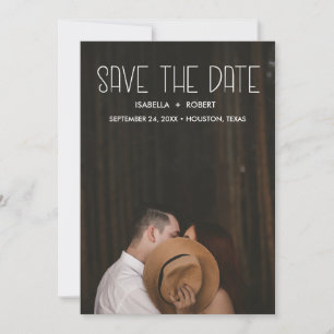 Save The Date Modern STYLISH photo enregistrer la date personnal