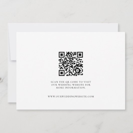 Save The Date Modern Three Photo Wedding website QR Code (Dos)