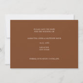 Save The Date Modern Trois Photo Automne Automne Saison Mariage (Dos)