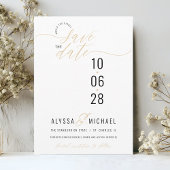 Save The Date Modern Typography Photo Elegant Christian Wedding