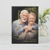 Save The Date Modern Typography Script Photo Wedding Anniversary (Debout devant)