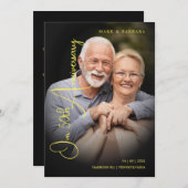 Save The Date Modern Typography Script Photo Wedding Anniversary (Devant / Derrière)