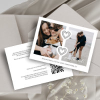 Moderne 2 Photos Multi & 2 Coeurs de dentelle Blan