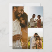 Save The Date Moderne 3 Photo QR Code Winery Mariage (Devant)
