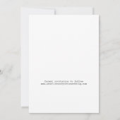 Save The Date Moderne 4 photo collage simple typographie mariage (Dos)