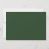 Save The Date Moderne aquarelle vert calligraphie (Dos)