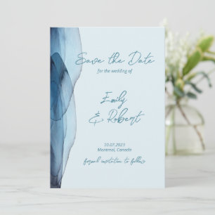 Save The Date Moderne, bleu poussiéreux marine 