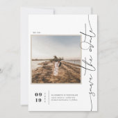 Save The Date Moderne Boho Désert | Enregistrer la date de la ph (Devant)