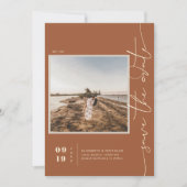 Save The Date Moderne Boho Désert | Enregistrer la date de la ph (Devant)