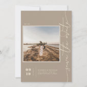 Save The Date Moderne Boho Désert | Enregistrer la date de la ph (Devant)