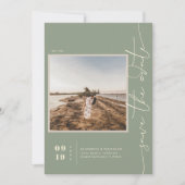 Save The Date Moderne Boho Désert | Enregistrer la date de la ph (Devant)