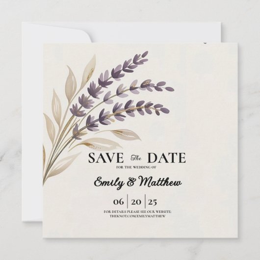Save The Date Moderne Boho Designer Enregistrer La Date (Devant)
