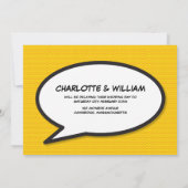 Save The Date Moderne Changement La Date Fun Comic Book (Dos)