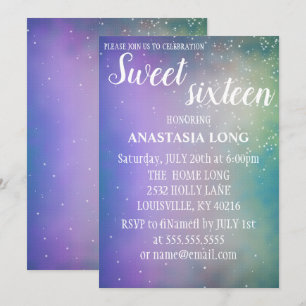 Save The Date Moderne, Cool Bleu Épargne Sparkly Enregistrer La