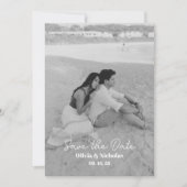 Save The Date Moderne Deux Photos (Devant)