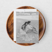 Save The Date Moderne Deux Photos