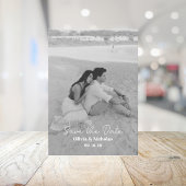 Save The Date Moderne Deux Photos