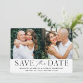 Save The Date Moderne Élégant 2 Photos (Debout devant)