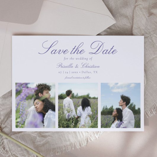 Save The Date Moderne Elegant 3 Mariage photo
