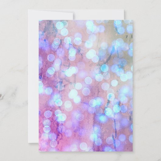 Save The Date Moderne, Élégant Bleu Violet Éclairé Sauver La Dat (Dos)