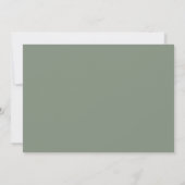 Save The Date Moderne Elegant Sage Green 2 Photo (Dos)