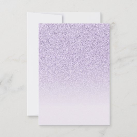 Save The Date Moderne Elégant violet Enregistrer la Date Sweet 1 (Dos)