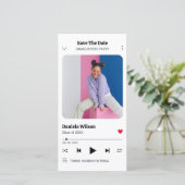 Save The Date Moderne Fun Music Player Diplôme photo