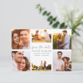 Save The Date Moderne manuscrit 6 Mariage photo (Debout devant)