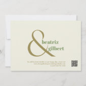 Save The Date Moderne Mariage moderne et élégant pour la mousse  (Dos)