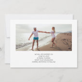 Save The Date Moderne Mariage Photo Brush Script 2 (Dos)
